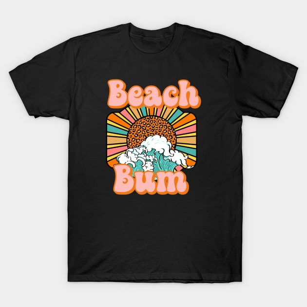 Beach Bum Vintage Retro T-Shirt by alexwestshop